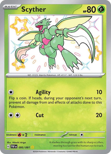 Scyther - SV: Paldean Fates Pokémon trading card