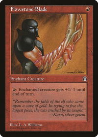 Flowstone Blade - Stronghold (STH) #null - Common Magic: The Gathering Trading Card