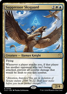 Suppressor Skyguard - Ravnica: Clue Edition (CLU) #46 - Rare Magic: The Gathering Trading Card