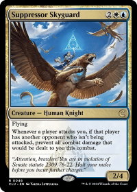 Suppressor Skyguard - Ravnica: Clue Edition (CLU) #46 - Rare Magic: The Gathering Trading Card
