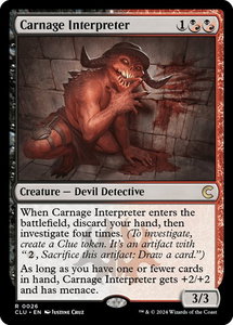 Carnage Interpreter - Ravnica: Clue Edition (CLU) #26 - Rare Magic: The Gathering Trading Card