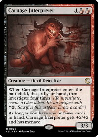Carnage Interpreter - Ravnica: Clue Edition (CLU) #26 - Rare Magic: The Gathering Trading Card
