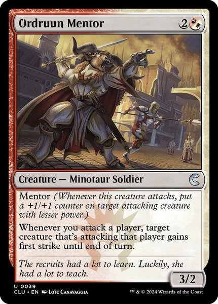 Ordruun Mentor - Ravnica: Clue Edition Magic: The Gathering trading card