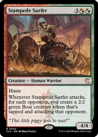 Stampede Surfer - Ravnica: Clue Edition (CLU) #44 - Rare Magic: The Gathering Trading Card