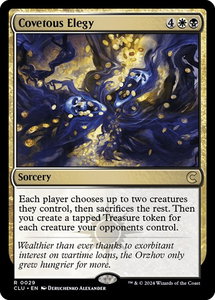 Covetous Elegy - Ravnica: Clue Edition (CLU) #29 - Rare Magic: The Gathering Trading Card