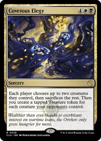 Covetous Elegy - Ravnica: Clue Edition (CLU) #29 - Rare Magic: The Gathering Trading Card