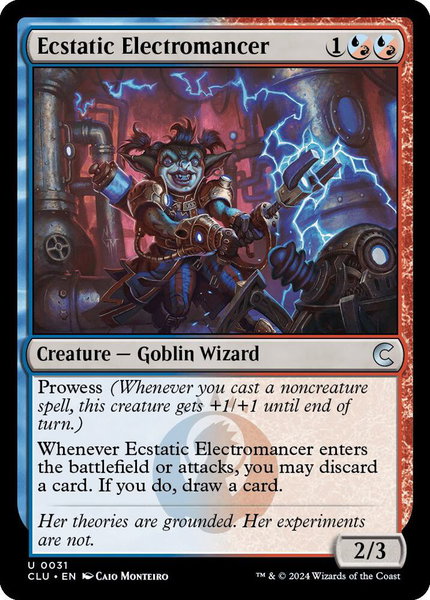 Ecstatic Electromancer trading card from Ravnica: Clue Edition Ecstatic Electromancer - Ravnica: Clue Edition Magic: The Gathering trading card