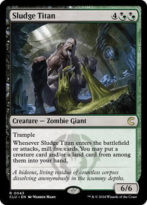 Sludge Titan - Ravnica: Clue Edition (CLU) #43 - Rare Magic: The Gathering Trading Card