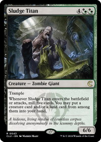 Sludge Titan - Ravnica: Clue Edition (CLU) #43 - Rare Magic: The Gathering Trading Card