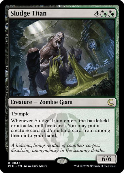 Sludge Titan - Ravnica: Clue Edition Magic: The Gathering trading card