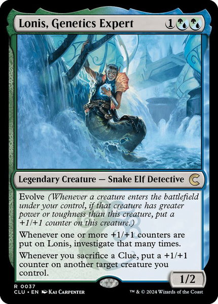 Lonis, Genetics Expert - Ravnica: Clue Edition Magic: The Gathering trading card