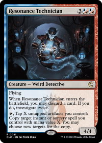Resonance Technician - Ravnica: Clue Edition (CLU) #41 - Rare Magic: The Gathering Trading Card