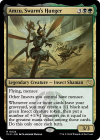 Amzu, Swarm's Hunger - Ravnica: Clue Edition (CLU) #24 - Rare Magic: The Gathering Trading Card