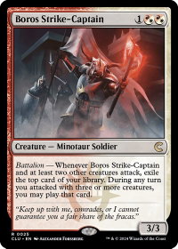 Boros Strike-Captain - Ravnica: Clue Edition (CLU) #25 - Rare Magic: The Gathering Trading Card