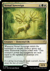 Vernal Sovereign - Ravnica: Clue Edition (CLU) #51 - Rare Magic: The Gathering Trading Card