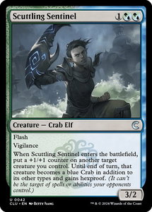 Scuttling Sentinel - Ravnica: Clue Edition (CLU) #42 - Uncommon Magic: The Gathering Trading Card