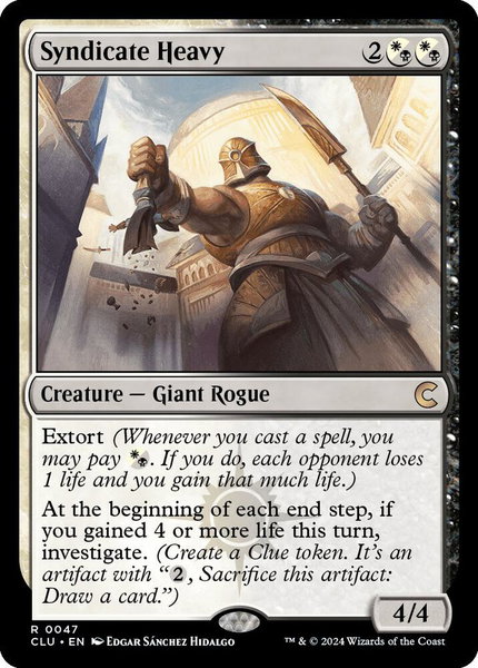 Syndicate Heavy - Ravnica: Clue Edition Magic: The Gathering trading card
