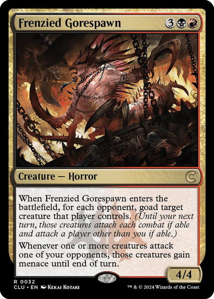 Frenzied Gorespawn - Ravnica: Clue Edition Magic: The Gathering trading card