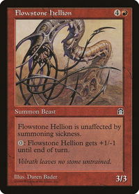 Flowstone Hellion - Stronghold (STH) #null - Uncommon Magic: The Gathering Trading Card