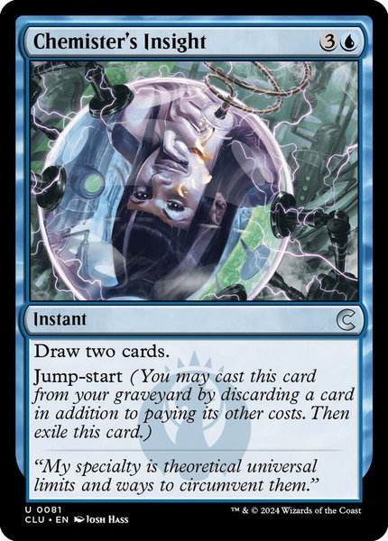 Chemister's Insight - Ravnica: Clue Edition Magic: The Gathering trading card