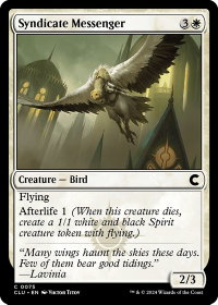 Syndicate Messenger - Ravnica: Clue Edition (CLU) #75 - Common Magic: The Gathering Trading Card
