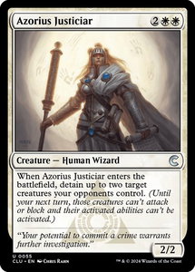 Azorius Justiciar - Ravnica: Clue Edition (CLU) #55 - Uncommon Magic: The Gathering Trading Card