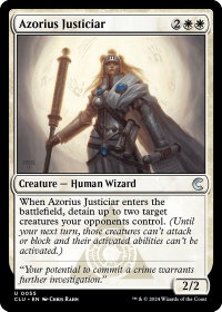 Azorius Justiciar - Ravnica: Clue Edition (CLU) #55 - Uncommon Magic: The Gathering Trading Card