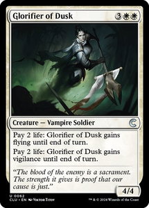 Glorifier of Dusk - Ravnica: Clue Edition (CLU) #62 - Uncommon Magic: The Gathering Trading Card