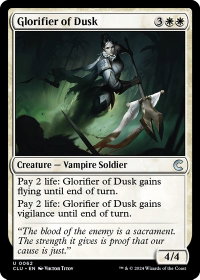 Glorifier of Dusk - Ravnica: Clue Edition (CLU) #62 - Uncommon Magic: The Gathering Trading Card