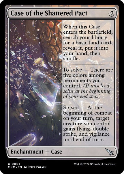 Case of the Shattered Pact trading card from Murders at Karlov Manor Case of the Shattered Pact - Murders at Karlov Manor Magic: The Gathering trading card