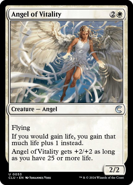 Angel of Vitality trading card from Ravnica: Clue Edition Angel of Vitality - Ravnica: Clue Edition Magic: The Gathering trading card