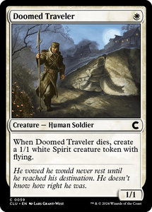 Doomed Traveler - Ravnica: Clue Edition (CLU) #59 - Common Magic: The Gathering Trading Card