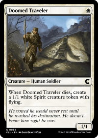 Doomed Traveler - Ravnica: Clue Edition (CLU) #59 - Common Magic: The Gathering Trading Card