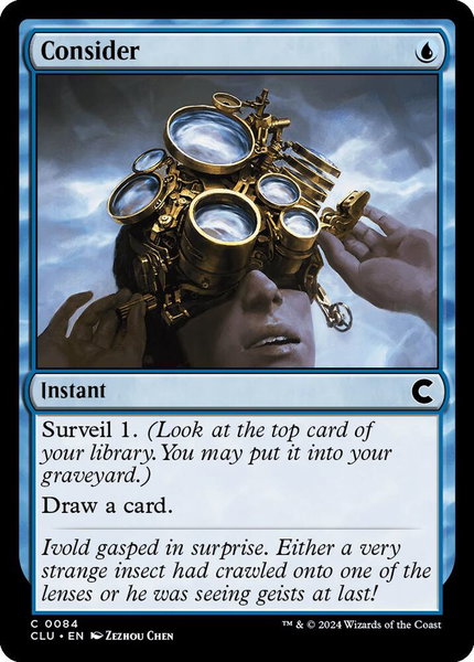 Consider trading card from Ravnica: Clue Edition Consider - Ravnica: Clue Edition Magic: The Gathering trading card