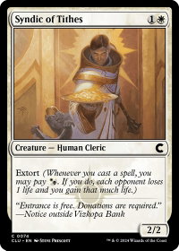 Syndic of Tithes - Ravnica: Clue Edition (CLU) #74 - Common Magic: The Gathering Trading Card