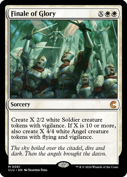 Finale of Glory trading card from Ravnica: Clue Edition Finale of Glory - Ravnica: Clue Edition Magic: The Gathering trading card