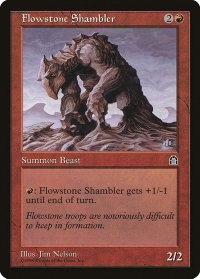 Flowstone Shambler - Stronghold (STH) #null - Common Magic: The Gathering Trading Card