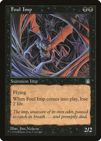 Foul Imp - Stronghold (STH) #null - Common Magic: The Gathering Trading Card