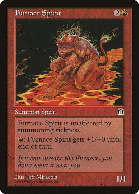 Furnace Spirit - Stronghold Magic: The Gathering trading card