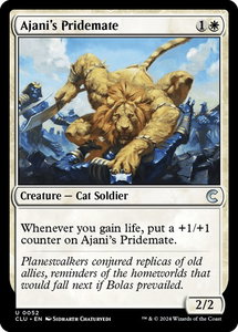 Ajani's Pridemate - Ravnica: Clue Edition (CLU) #52 - Uncommon Magic: The Gathering Trading Card