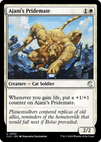Ajani's Pridemate - Ravnica: Clue Edition Magic: The Gathering trading card