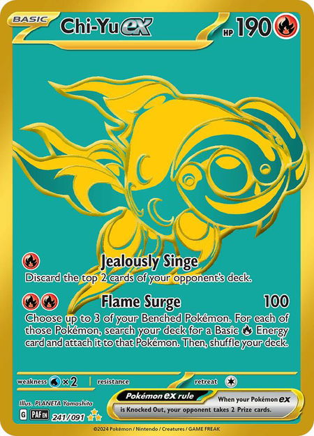 Chi-Yu ex - SV: Paldean Fates Pokémon trading card