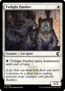 Twilight Panther - Ravnica: Clue Edition (CLU) #78 - Common Magic: The Gathering Trading Card