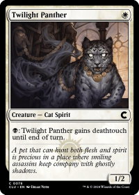 Twilight Panther - Ravnica: Clue Edition (CLU) #78 - Common Magic: The Gathering Trading Card