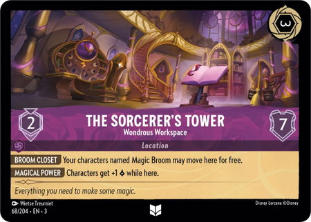 The Sorcerer's Tower - Wondrous Workspace - Into the Inklands Disney Lorcana trading card