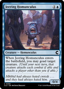 Jeering Homunculus - Ravnica: Clue Edition (CLU) #88 - Common Magic: The Gathering Trading Card