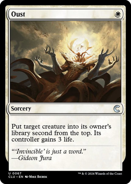 Oust trading card from Ravnica: Clue Edition Oust - Ravnica: Clue Edition Magic: The Gathering trading card