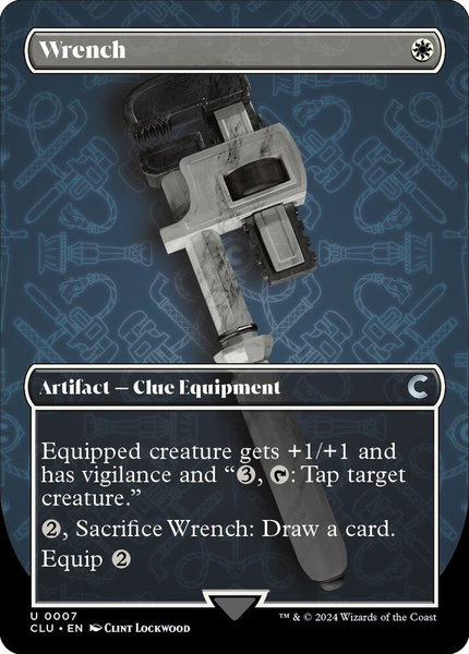Wrench (Borderless) - Ravnica: Clue Edition Magic: The Gathering trading card