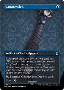 Candlestick (Borderless) - Ravnica: Clue Edition (CLU) #8 - Uncommon Magic: The Gathering Trading Card