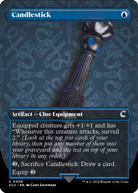 Candlestick (Borderless) - Ravnica: Clue Edition (CLU) #8 - Uncommon Magic: The Gathering Trading Card